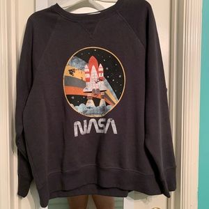 grey navy nasa sweatshirt